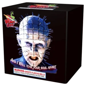 Fireworks box featuring a horror character.