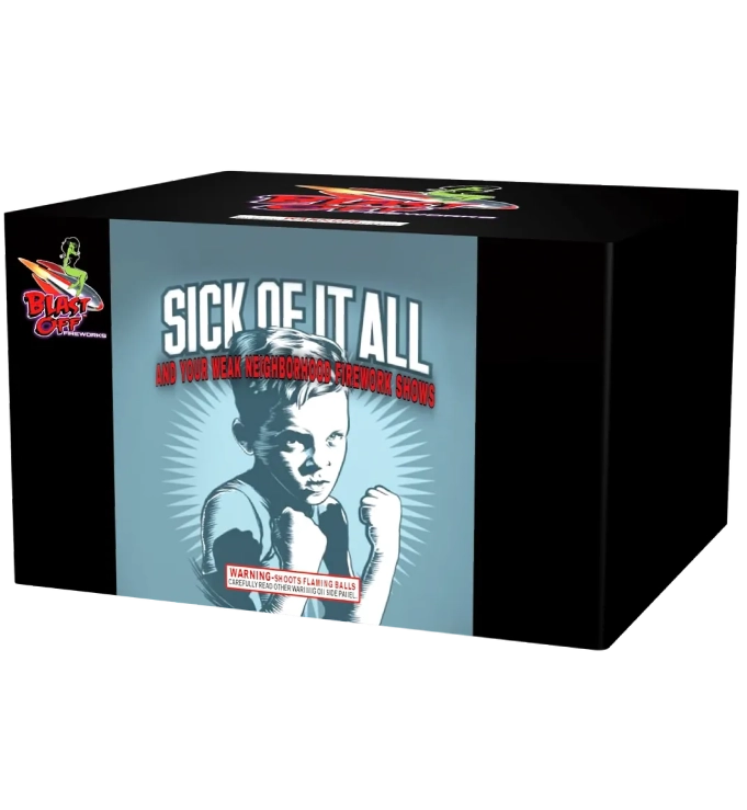 Box with fighter illustration and text.