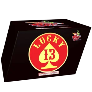 Black box with "Lucky 13" logo.