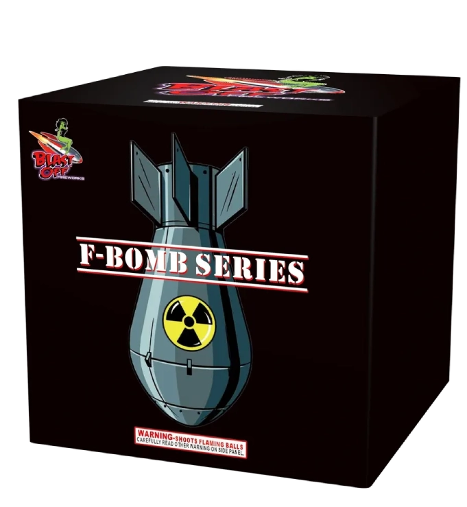 Black box with F-Bomb Series design.